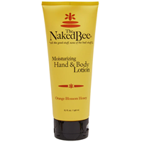Naked Bee brand lotion for hands and body. Orange blossom scent.