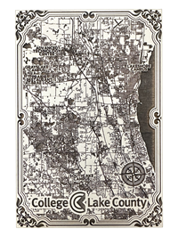 CLC Lancers 4x6 Elevated Map Magnet
